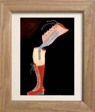 Inside the Studio -Finished Artwork Framed