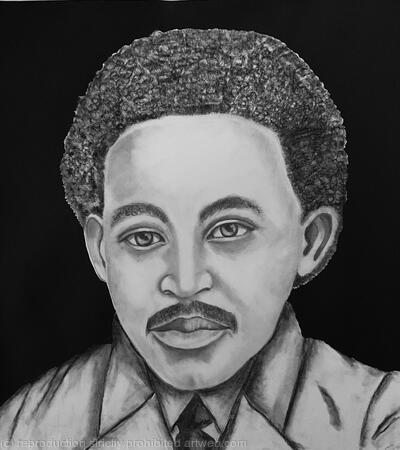 Pencil Drawing 'Samuel Coleridge-Taylor' by Margot Stinton