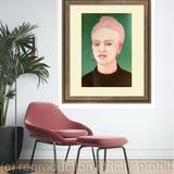 Inside the Studio - finished artwork framed