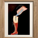 Inside the Studio -Finished Artwork Framed