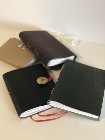 Leather cover mini books 