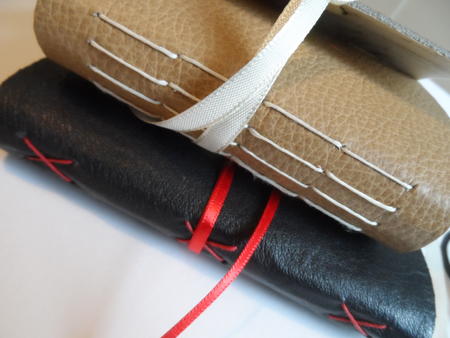 Leather cover lined ribbon 6