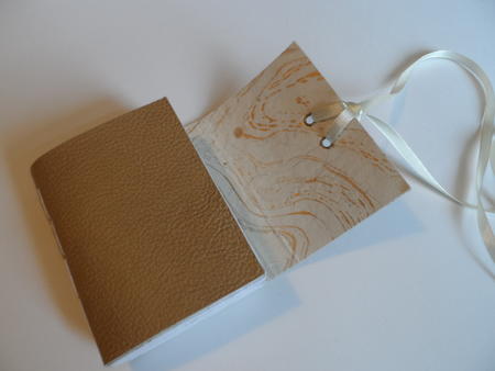 Leather cover lined ribbon 7