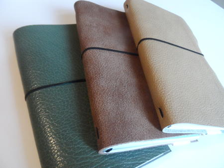 Leather cover Midori style travellers notebook 1