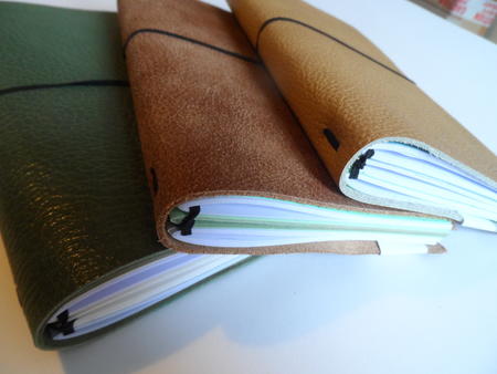 Leather cover Midori style travellers notebook 3
