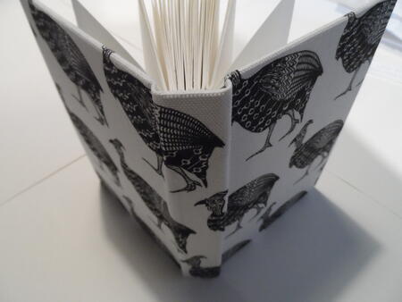 Example of completed closed spine book