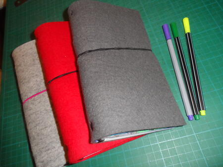 Examples of completed Midori books