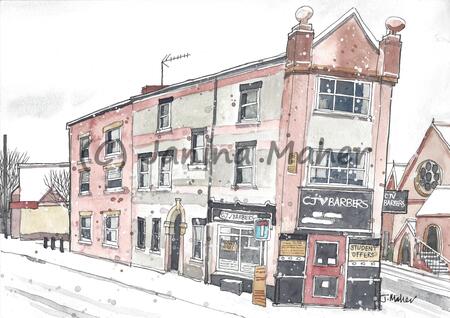 Barbers Caversham in snow