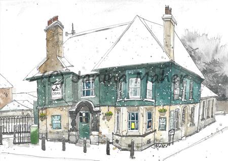 The Crown in the snow