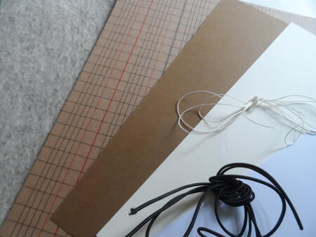 Midori felt pale mottled brown, beige pack no 8