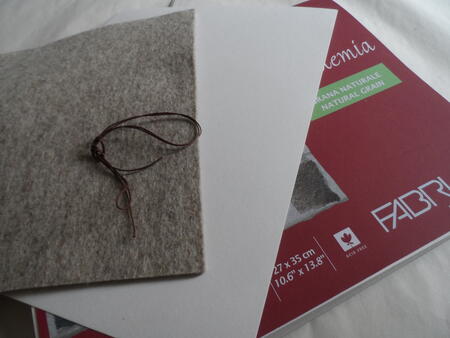 Wrapped cord felt mottled beige pack no 2