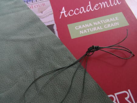 Wrapped cord green leather pack 7