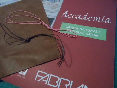 Wrapped cord leather 12 beige leather