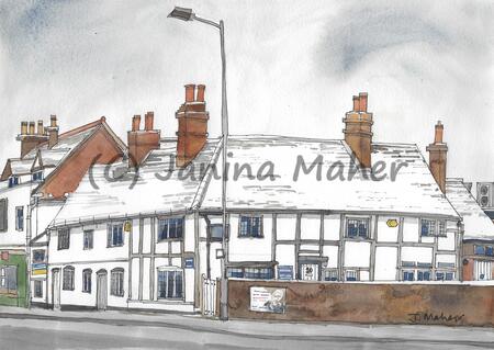 Gardiners / Church Street Cottages in snow