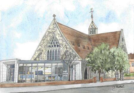 Greyfriars Church, corner view Atrium