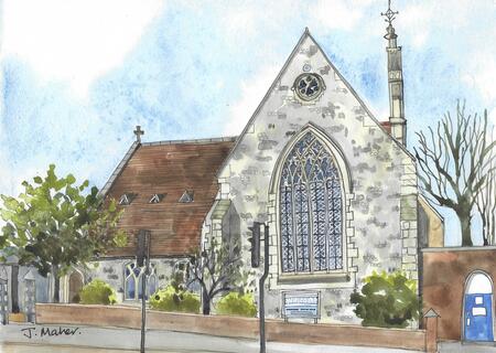 Greyfriars Church, side view