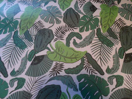 Designer Cynthia Kittler green leaves