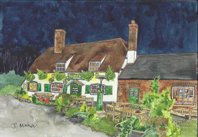 Crooked Billet by night