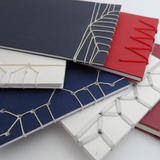 A selection of Japanese stab stitch bindings