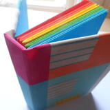 Gallery of handmade books - closed spine hard back book A6  