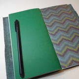 Midori style travellers notebook no 2 green leather