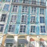 Lisbon buildings 4 Blue 