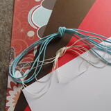 Midori felt dark mottled brown, red pack no 9