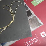 Wrapped cord leather grey pack no 4