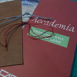 Wrapped cord leather pack 13 beige leather