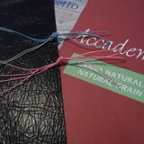 Wrapped cord leather pack 14 Brown / black leather