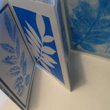 Example of finished book gel print plus concertina