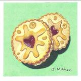 Gouache painting Jammie Dodgers