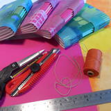 Example of finished books plus some tools