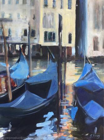 Gondolas on the Grand Canal 1