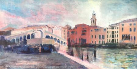 Rialto Bridge at Dusk 