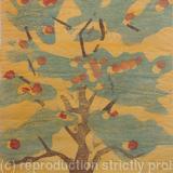 Orange Tree on yellow