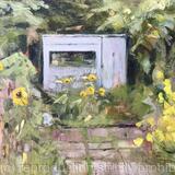Grey Shed, oil painting