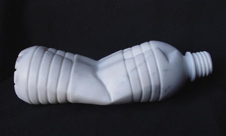 'Bottle no.2', Carrara marble, life size 229 x 106 x 71mm, £1,000 SOLD