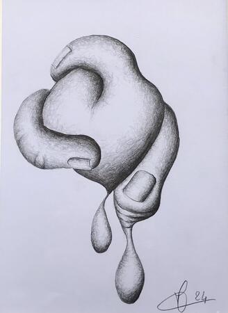 Sans titre -Série des doigts 2024
