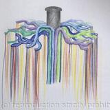 Forêt des contes, dessin préparatoire