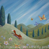 Over Fields & Past The Houses