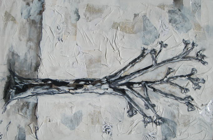 Black and white tree