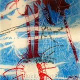 Blue and Red Thistle