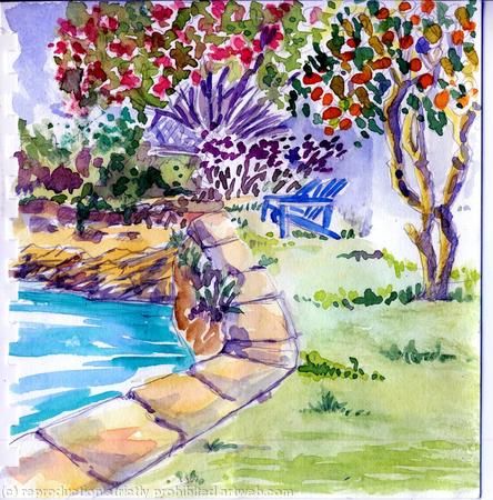 Salt Kettle House back garden