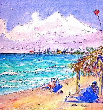 CHRISTMAS DAY ON DE BEACH