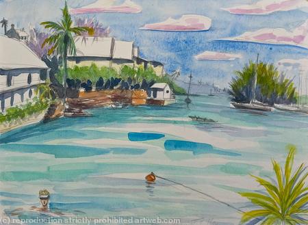 pink clouds and sunshine - Bermuda