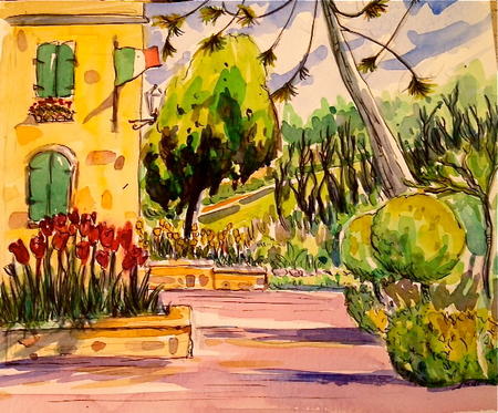 Italian Flag at Le Vigne