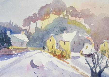 Buckinghamshire farm house in Winter