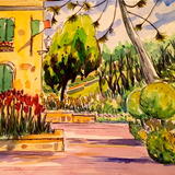 Italian Flag at Le Vigne