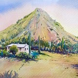 View of Majorca pimple